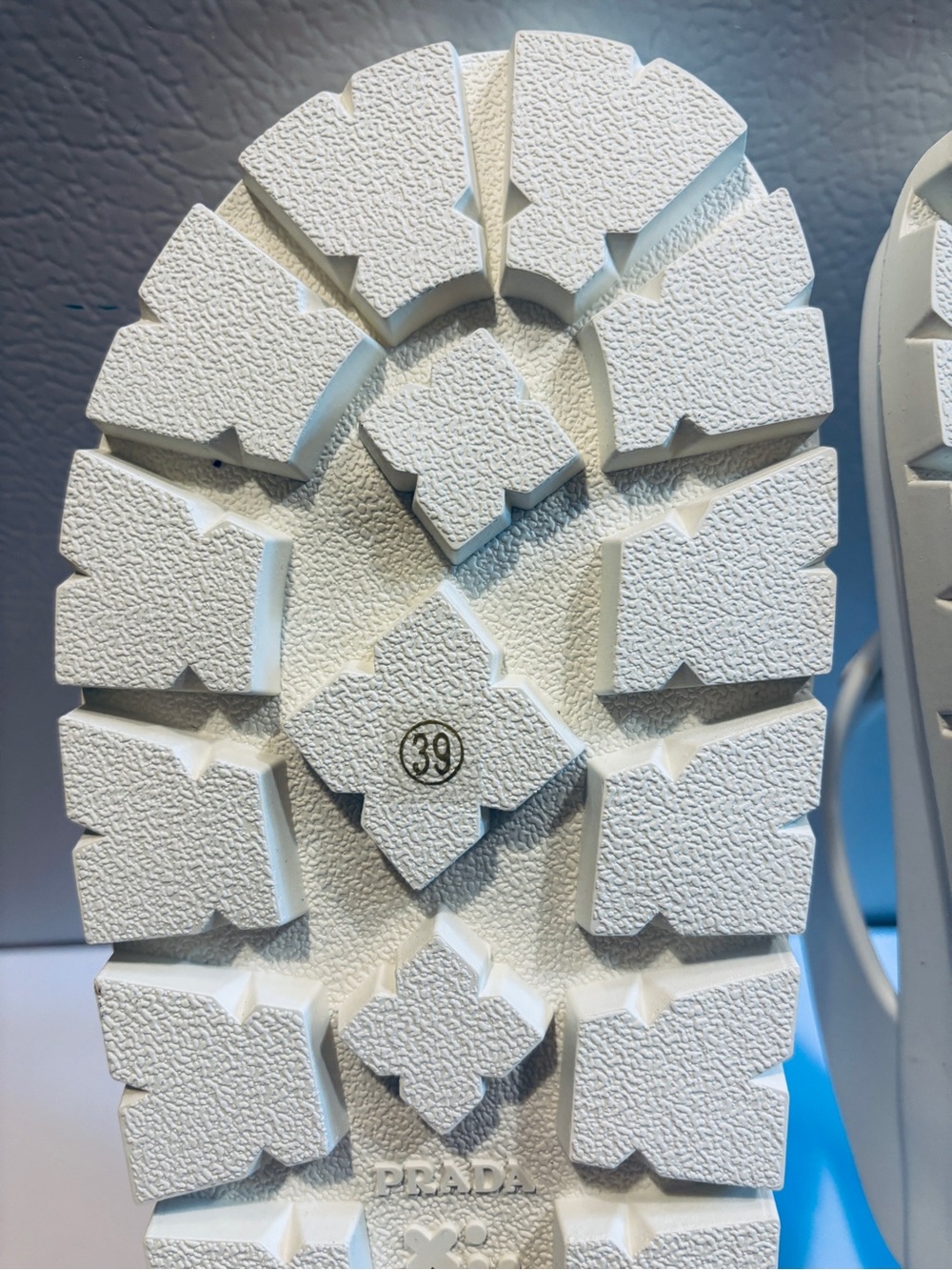 Prada White Chunky Platform Thong Sandals - Picture 5 of 5